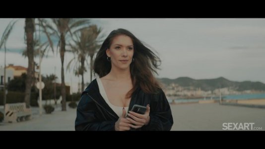 Превью Брюнетка в чулках красиво извивается на стояке приятеля № 19042